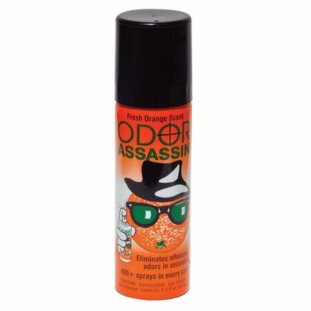 ODOR ASSASSIN 2.2 oz Fresh Orange Scent Odor Eliminator, 24PK OD5037